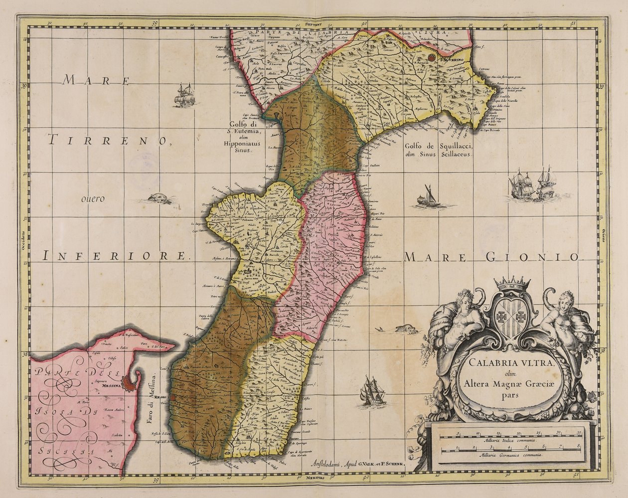 Calabria vltra, ehemals Teil von Magna Graecia von Gerard Valck