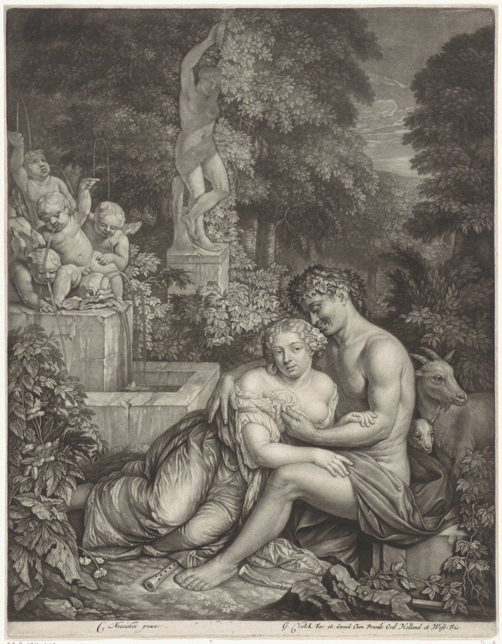 Vertumnus und Pomona von Gerard Valck