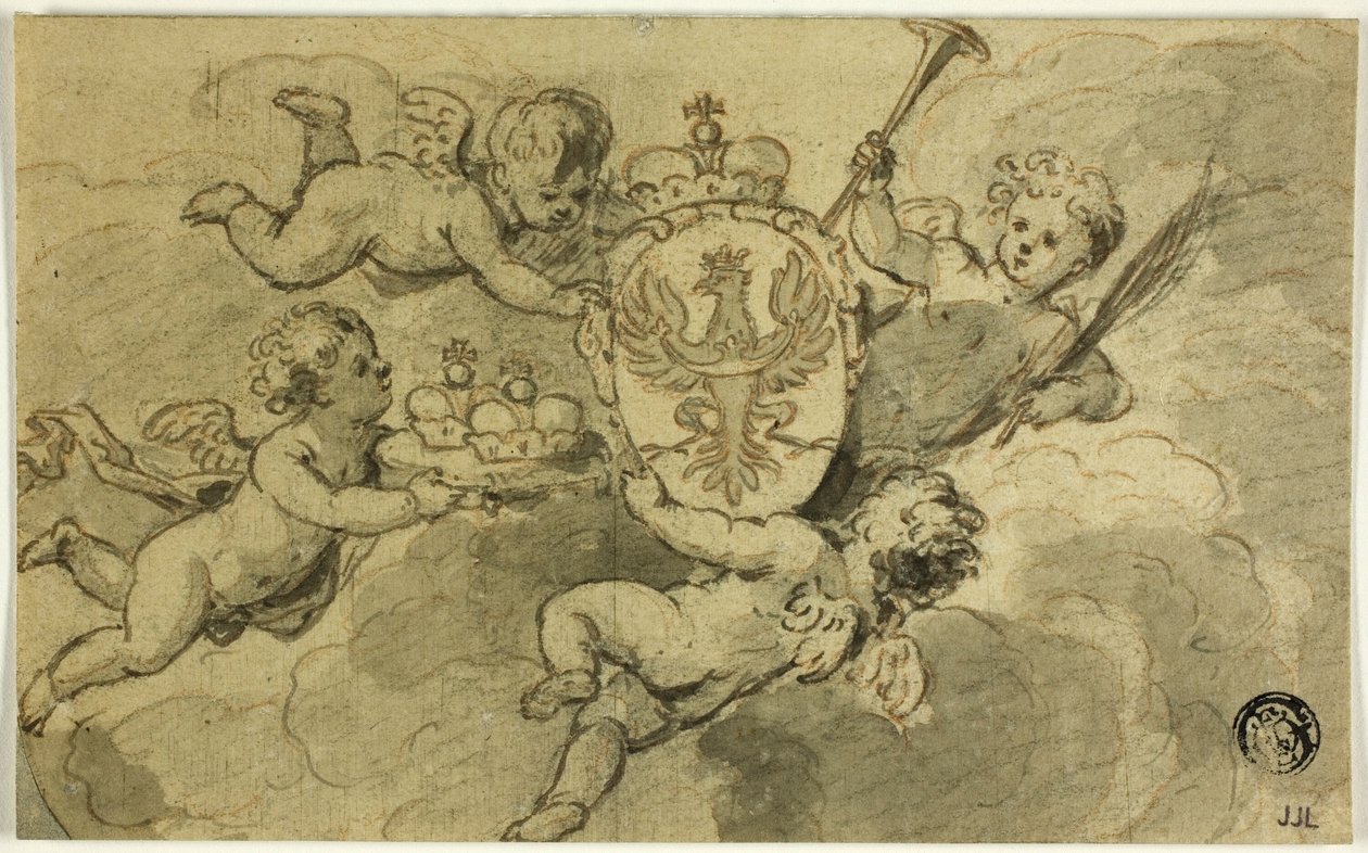 Putti und Wappen von Gerard de Lairesse