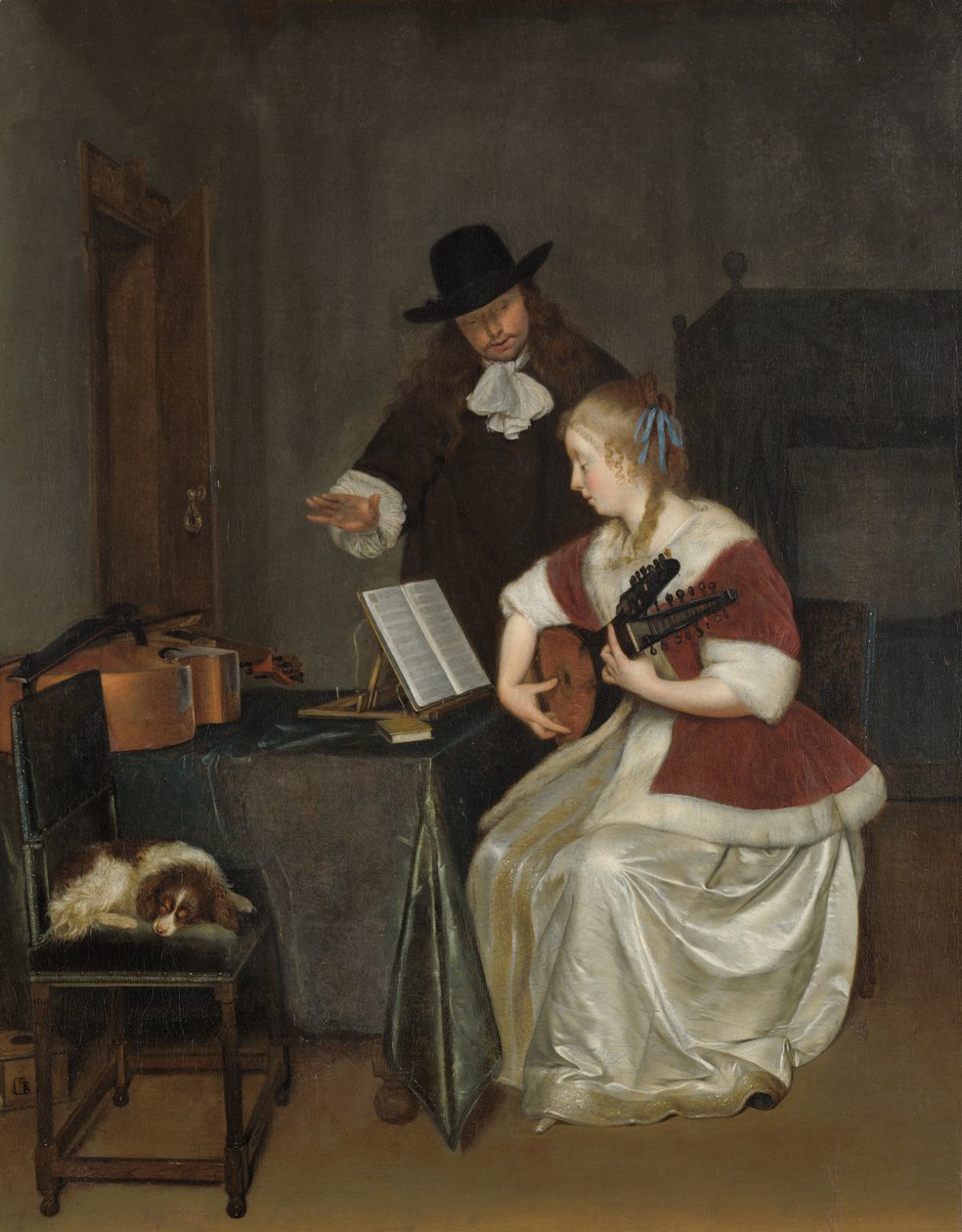 Die Musikstunde von Gerard ter Borch