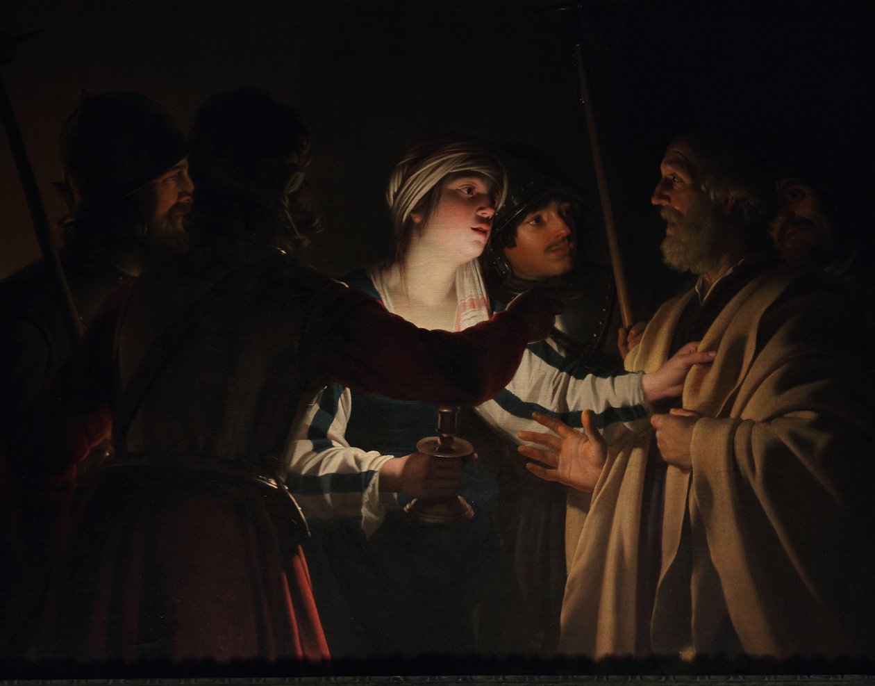 Die Verleugnung des Heiligen Petrus von Gerard van Honthorst