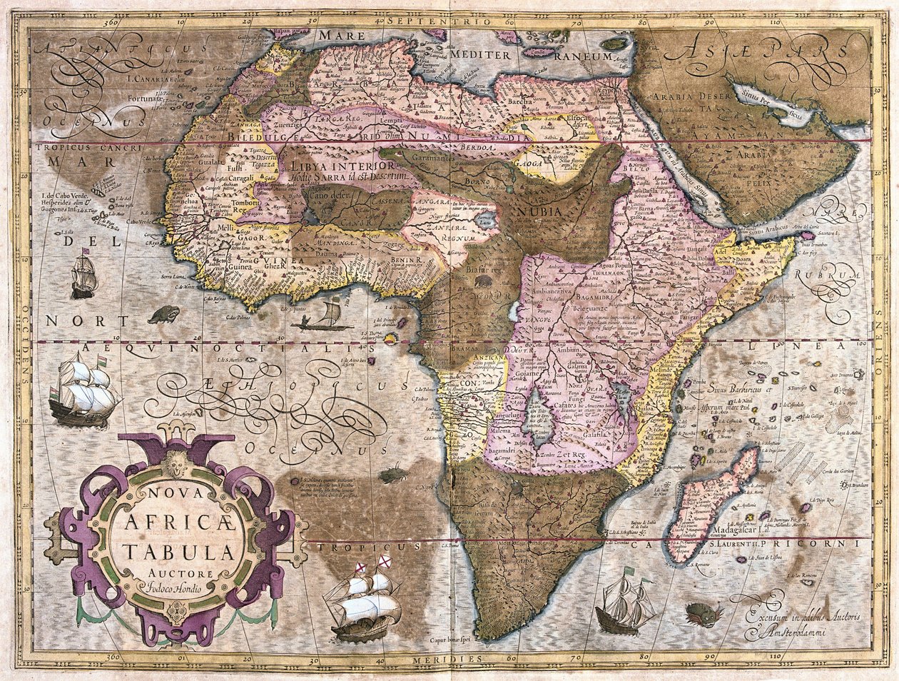 Afrika von Gerardus Mercator