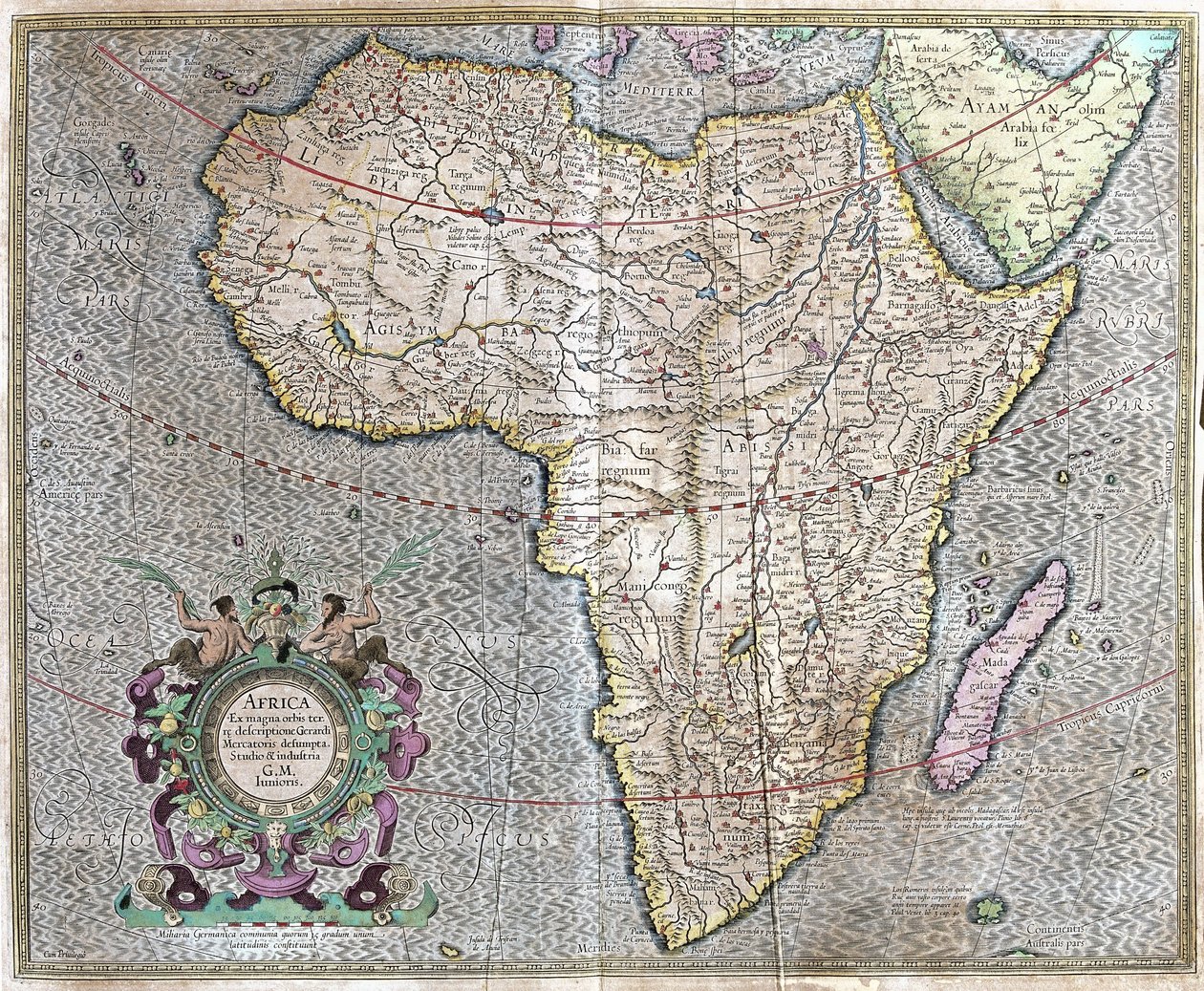 Afrika von Gerardus Mercator