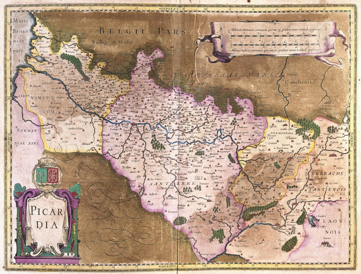 Belgien (Gravur) von Gerardus Mercator
