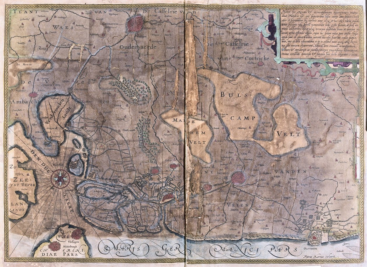 Flandern, Belgien (Gravur) von Gerardus Mercator