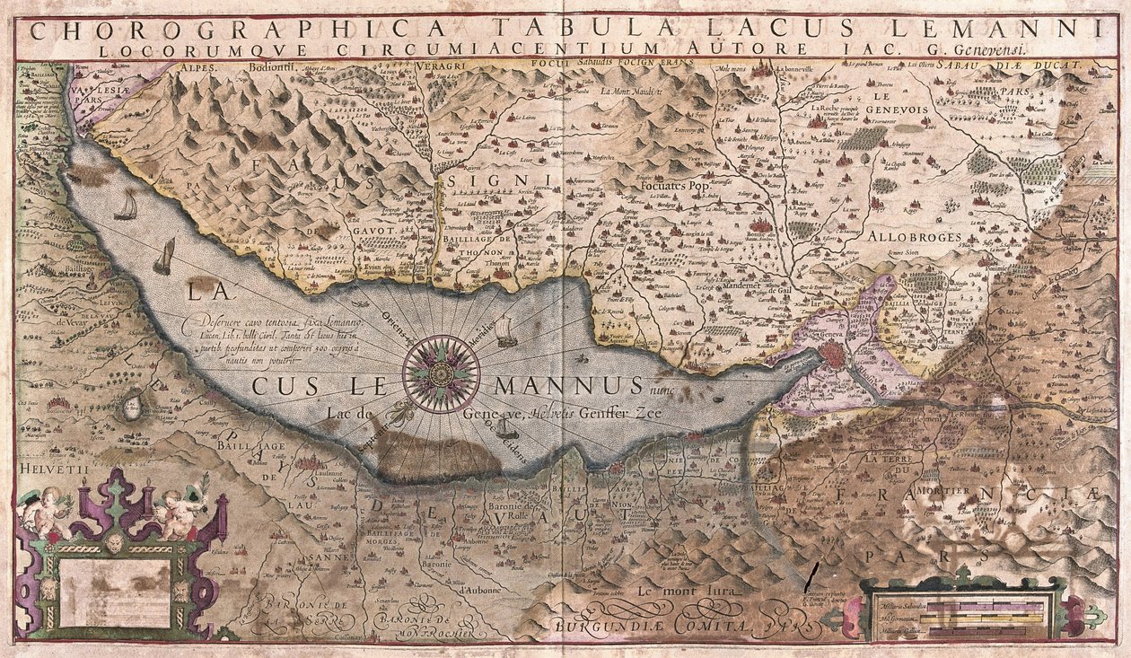 Genfersee, Schweiz von Gerardus Mercator