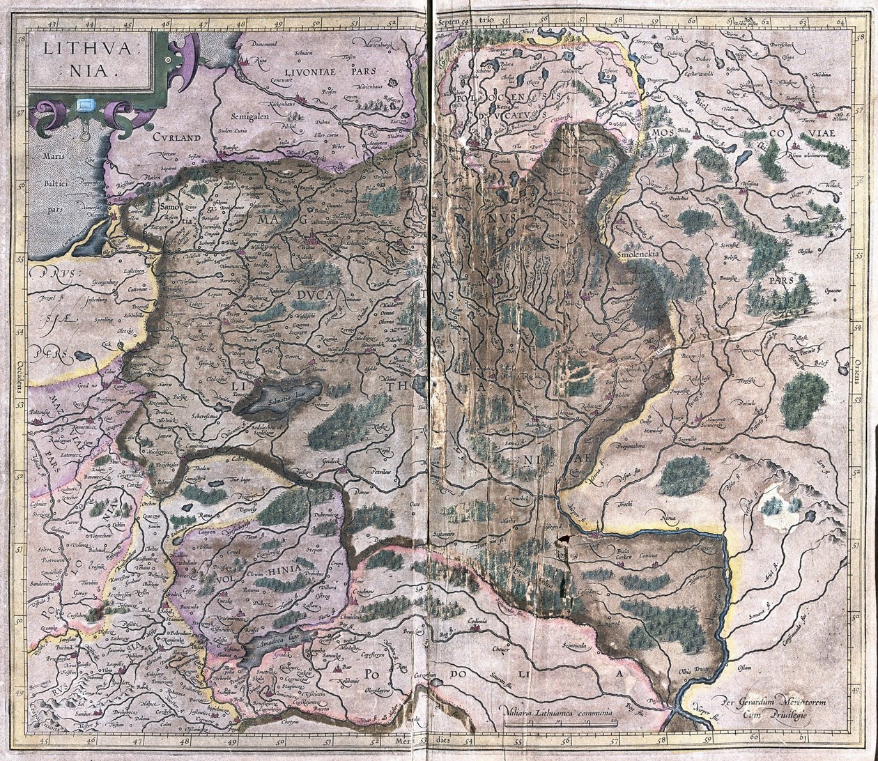 Litauen (Gravur) von Gerardus Mercator