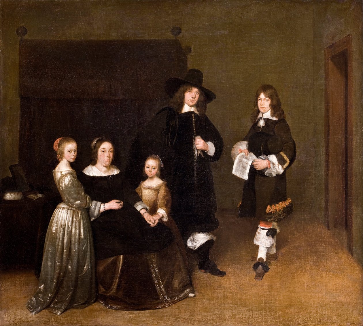 Porträt einer Familie von Gerhard ter Borch