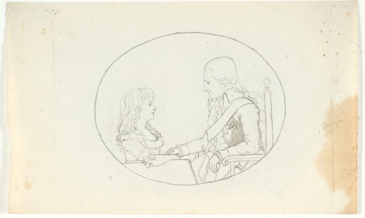 Erbprinz Frederik mit dem Erbprinzen (Chr. VIII) von Gerhard Ludvig Lahde