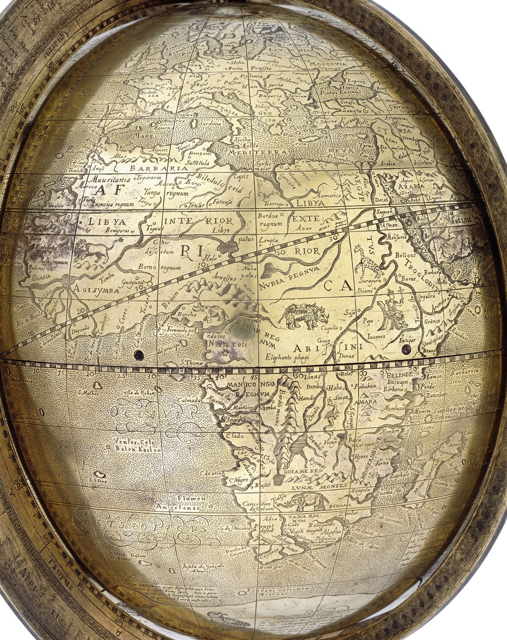 Globus, 1579 von Gerhard Mercator of Duisburg