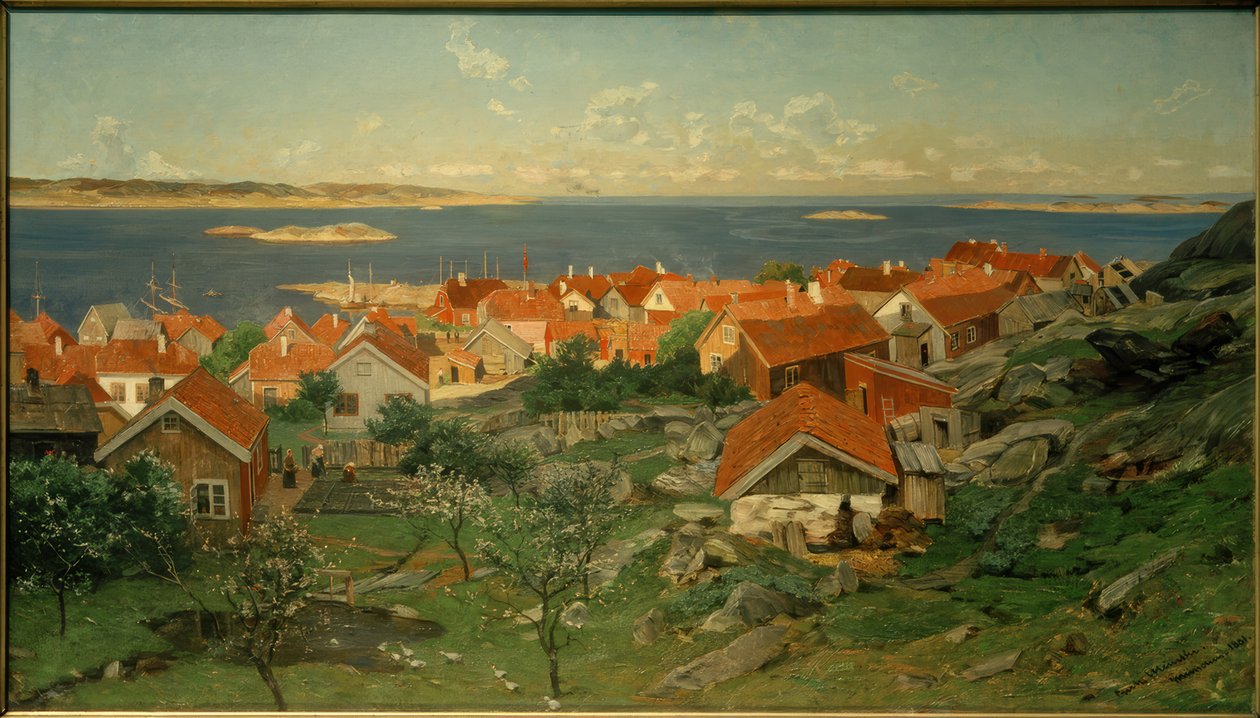 Der Ort Nevlunghavn von Gerhard Peter Frantz Vilhelm Munthe