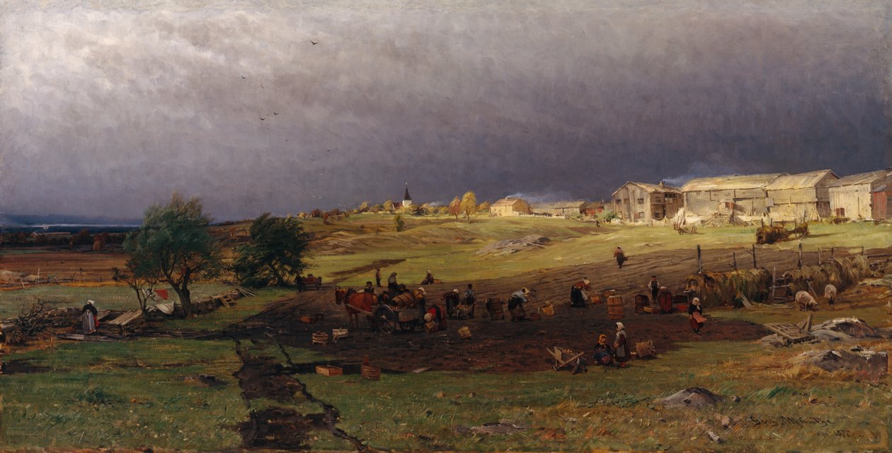 Kartoffeln ernten von Gerhard Peter Frantz Vilhelm Munthe