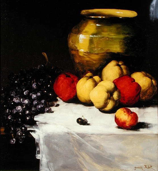Stillleben mit Früchten von Germain Ribot