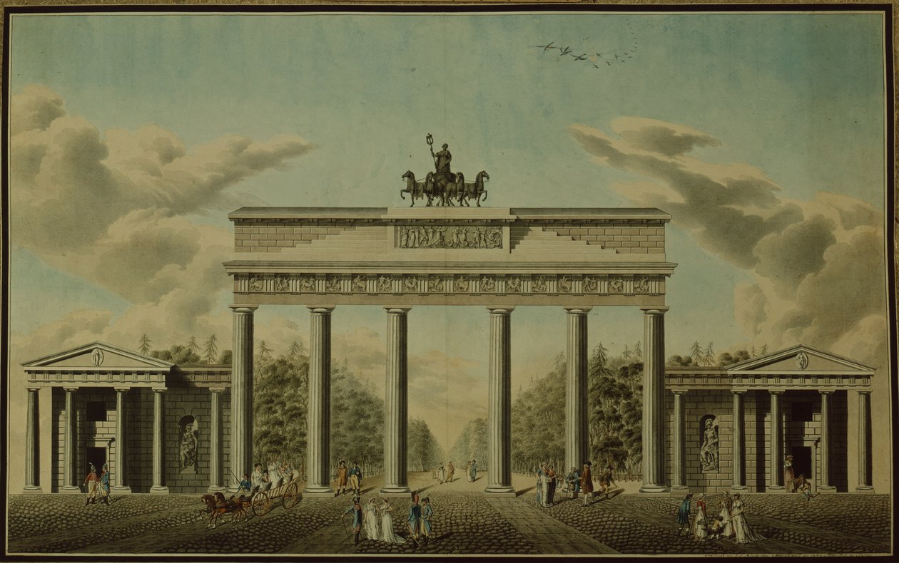 Brandenburger Tor, 1812 von German School