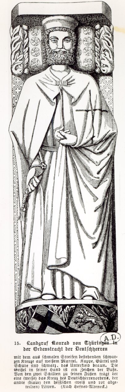 Konrad von Thüringen, Großmeister des Deutschen Ordens 1239-40 von German School