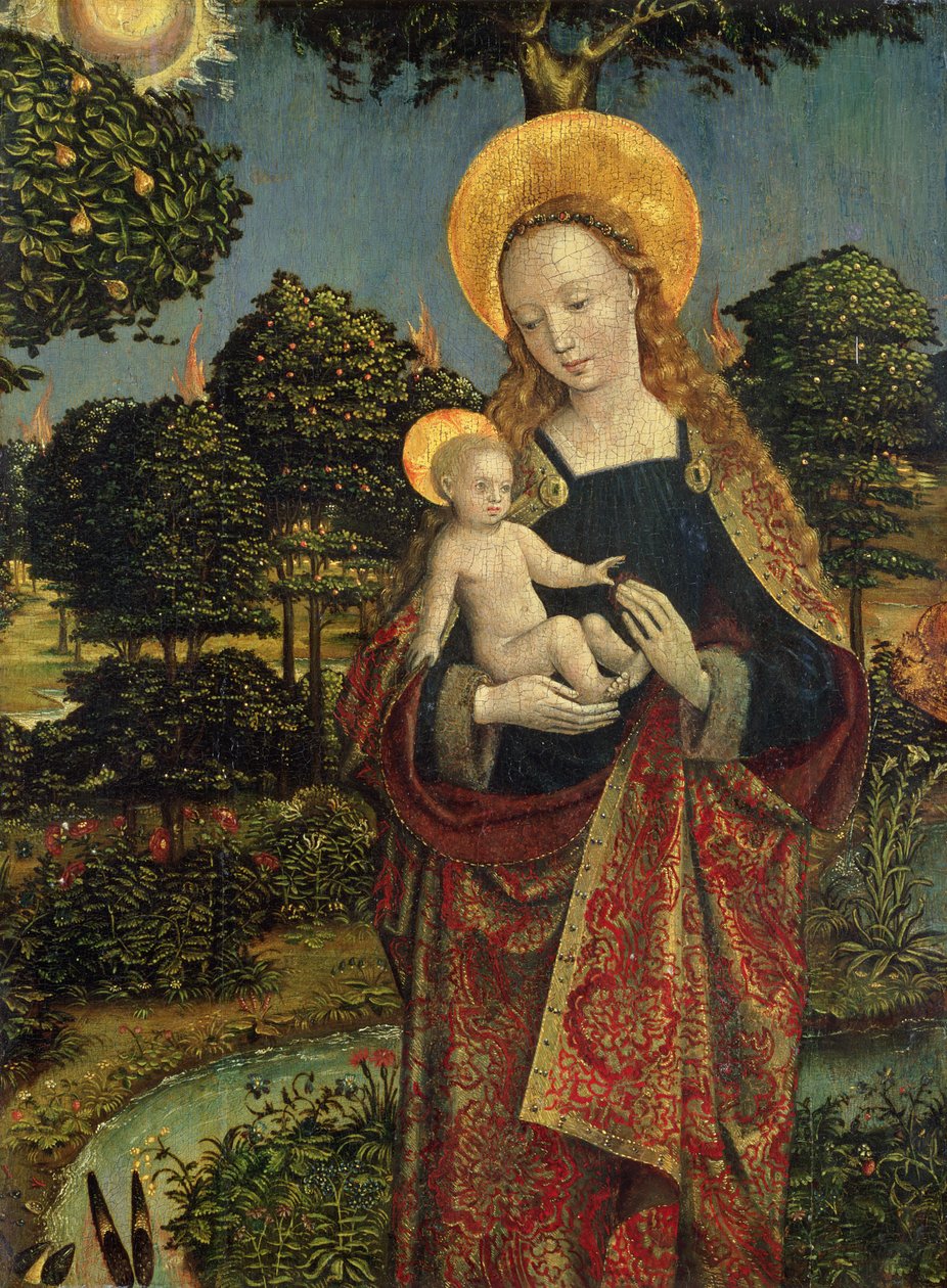 Madonna und Kind in einer Landschaft, 1470 von German School