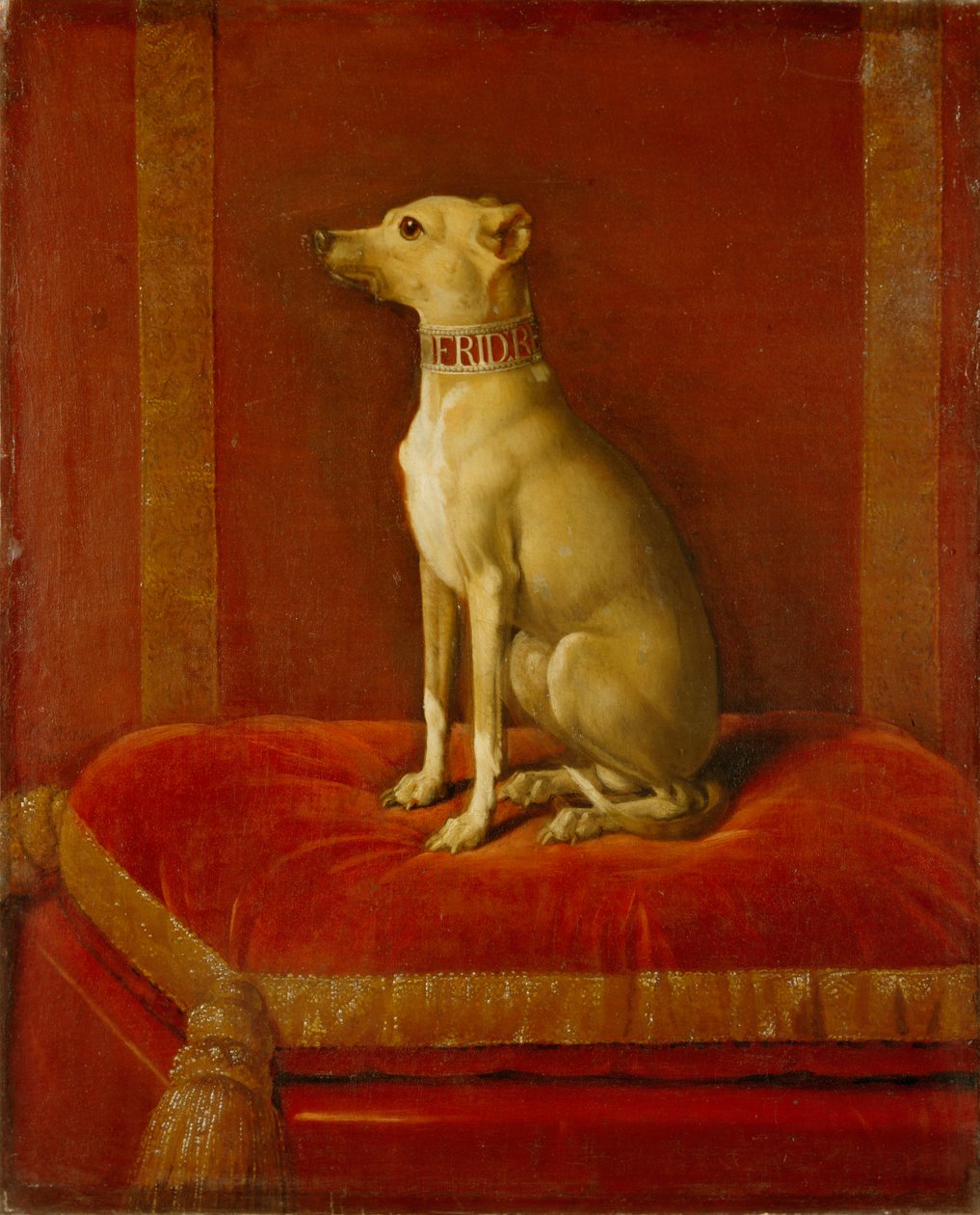 Einer von Friedrich II.s italienischen Windhunden von German School