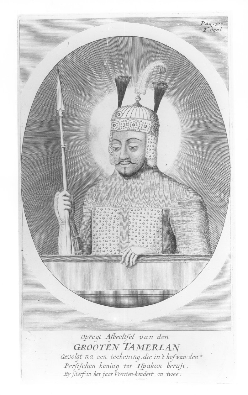 Porträt von Tamerlan dem Großen (1336-1405) von German School