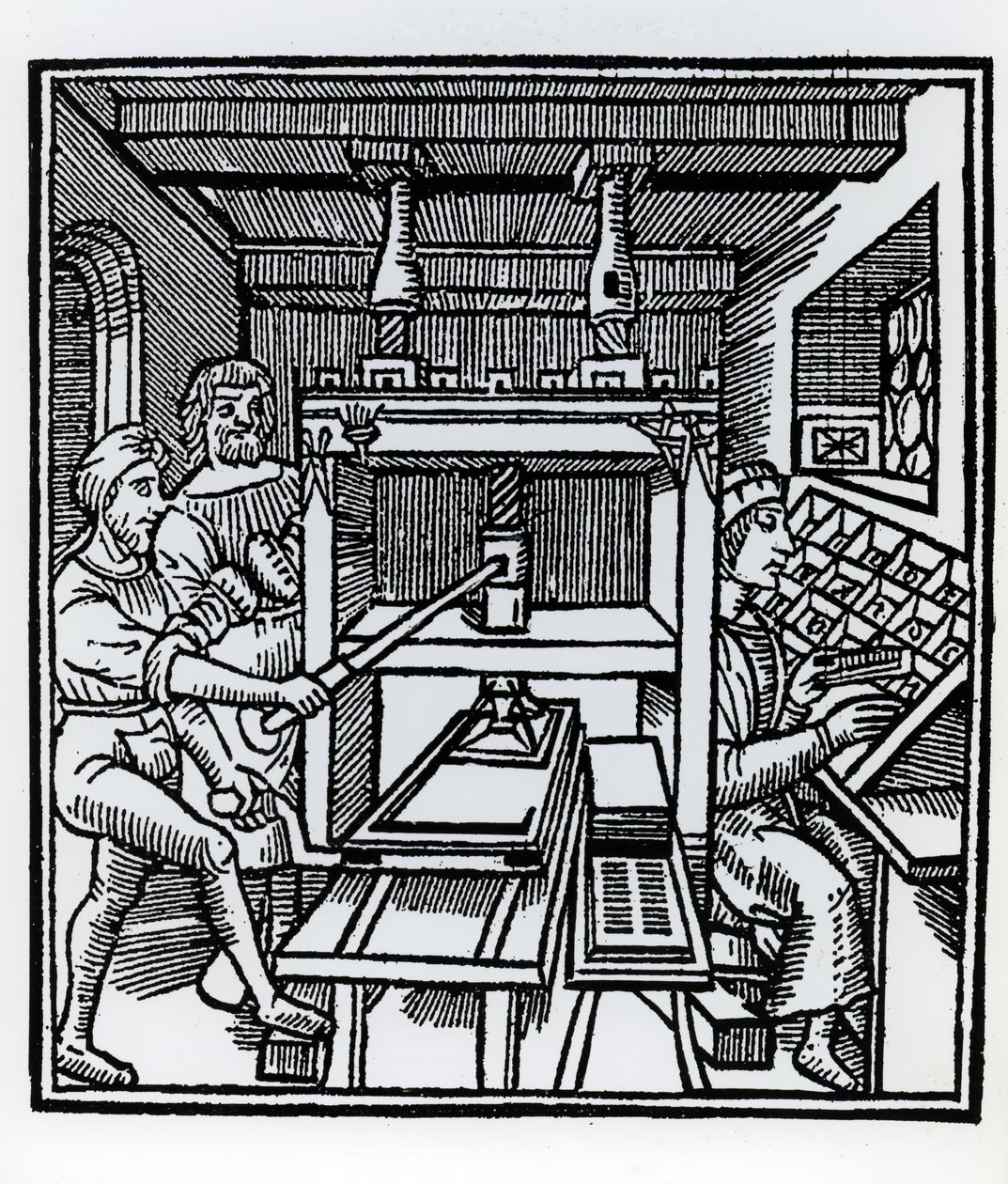 Druckerpresse von German School