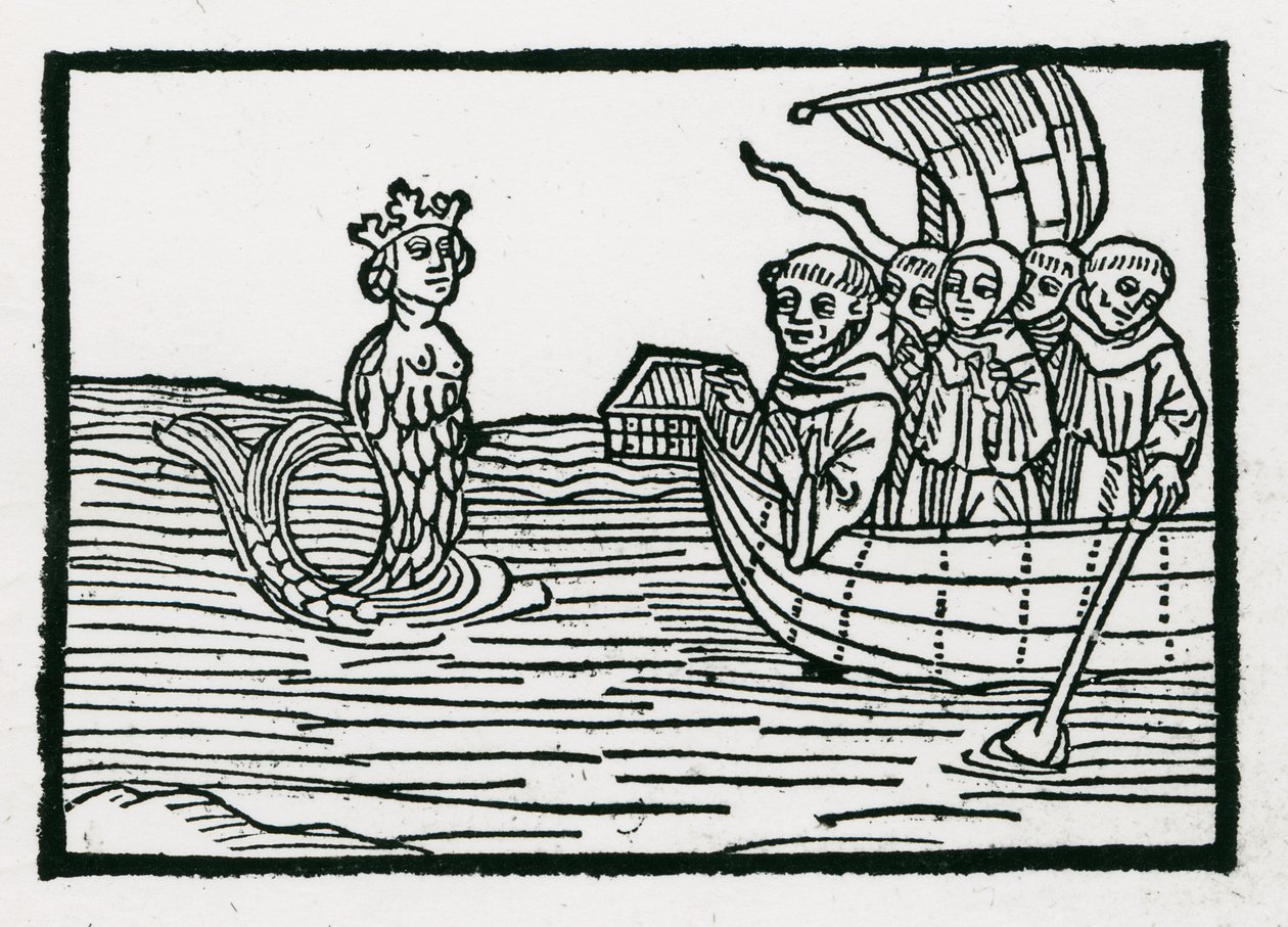 St. Brendan und die Sirene, Illustration aus 