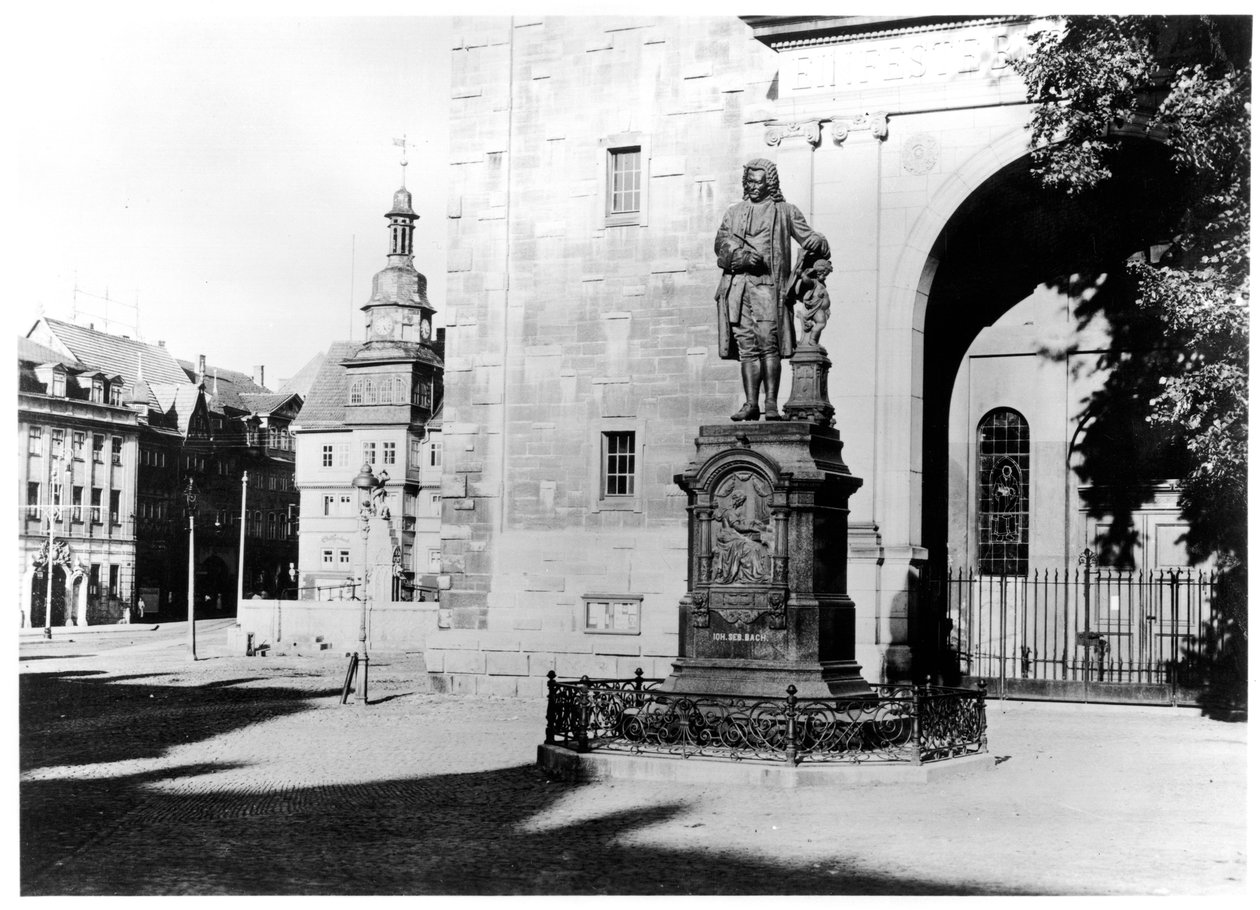 Statue von Johann Sebastian Bach (1685-1750) von German School