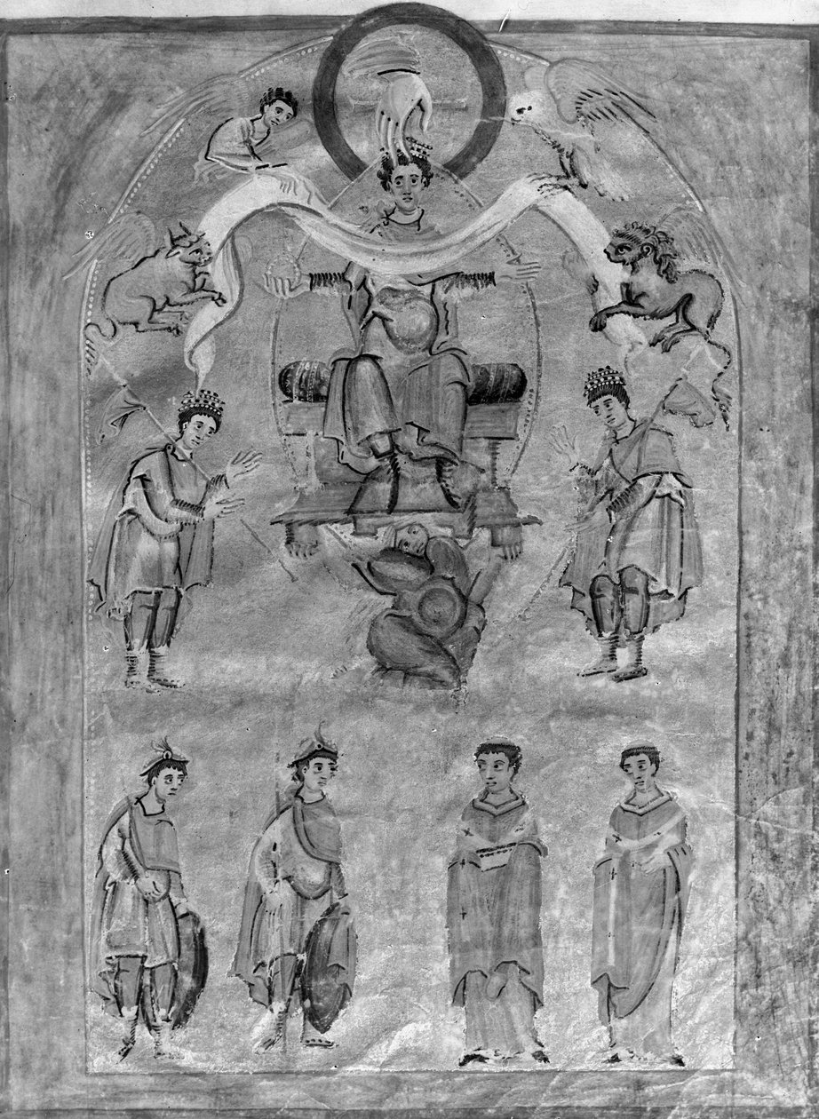 Der Kaiser in Majestät, ca. 975 von German School