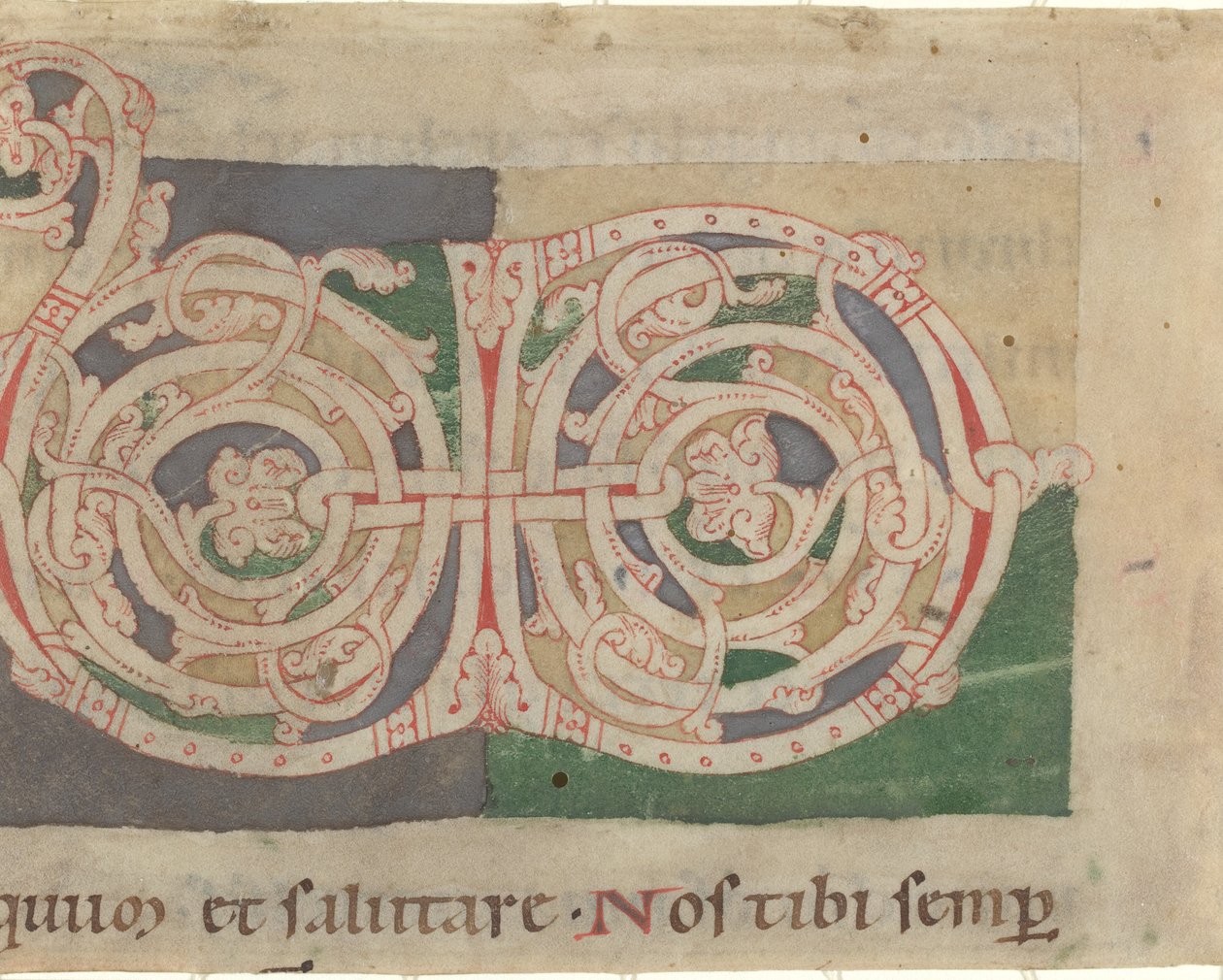 Initialen V und D von German 12th Century