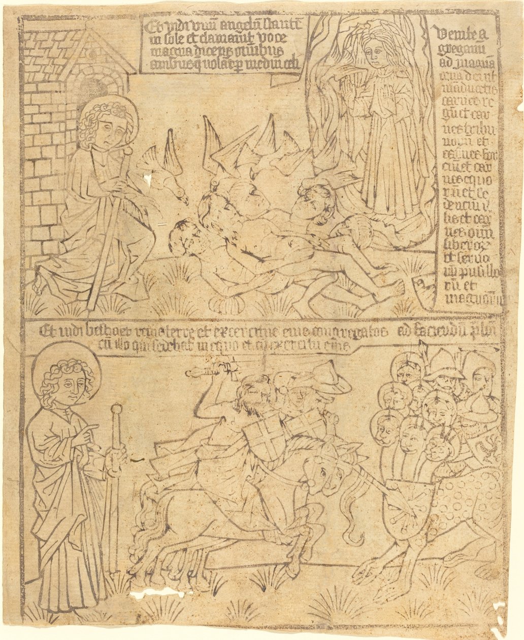 Apokalypse des Johannes, Blatt 10 von German 15th Century