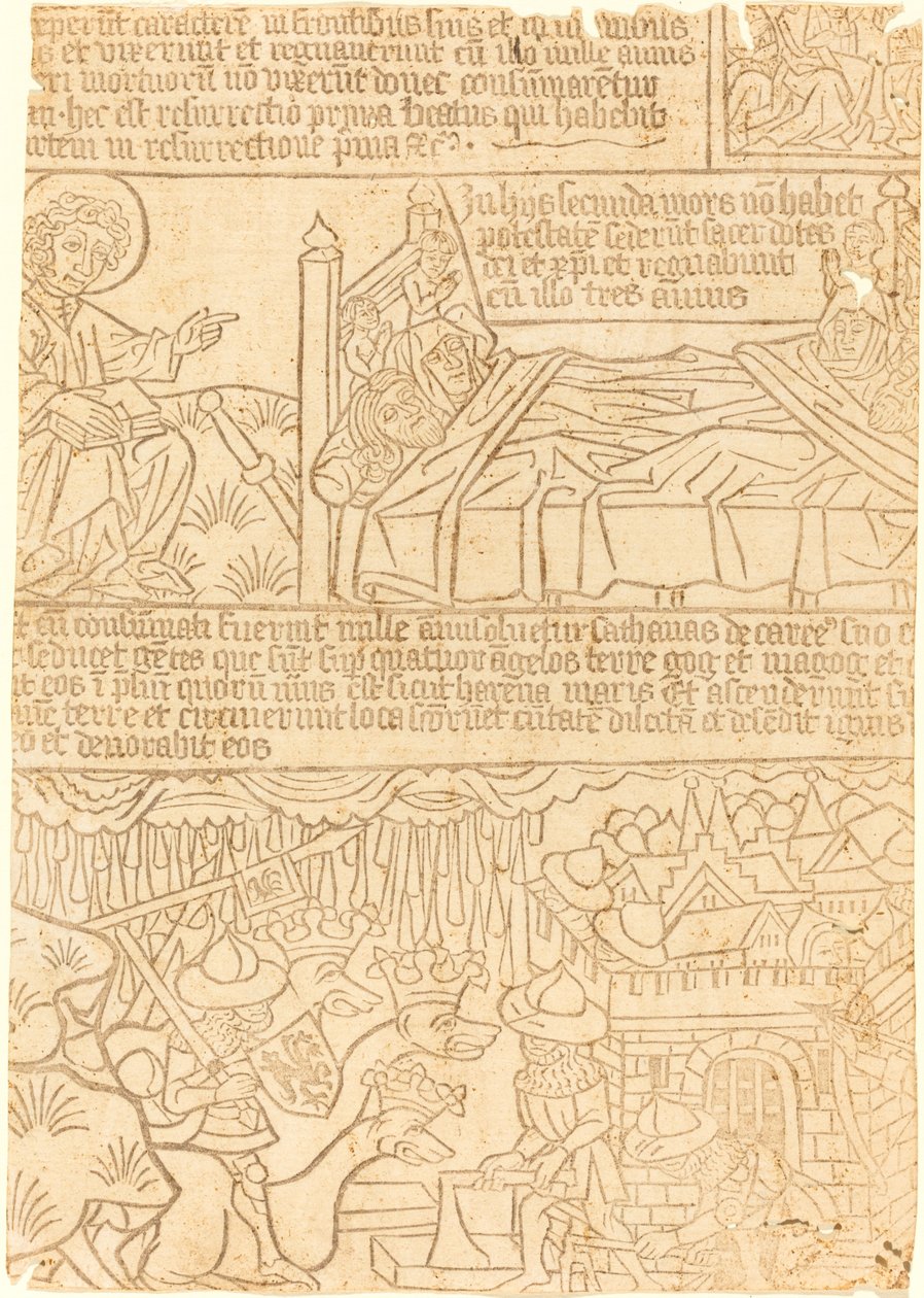 Apokalypse des Johannes, Blatt 42 von German 15th Century