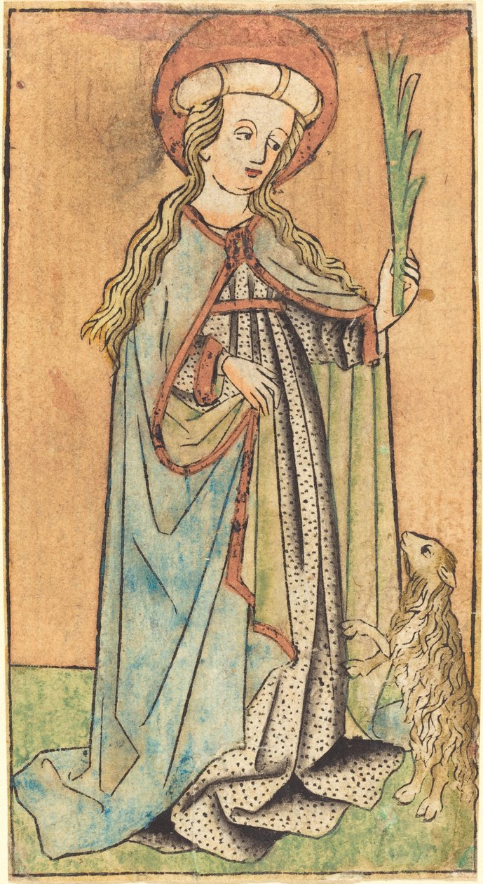 Heilige Agnes von German 15th Century
