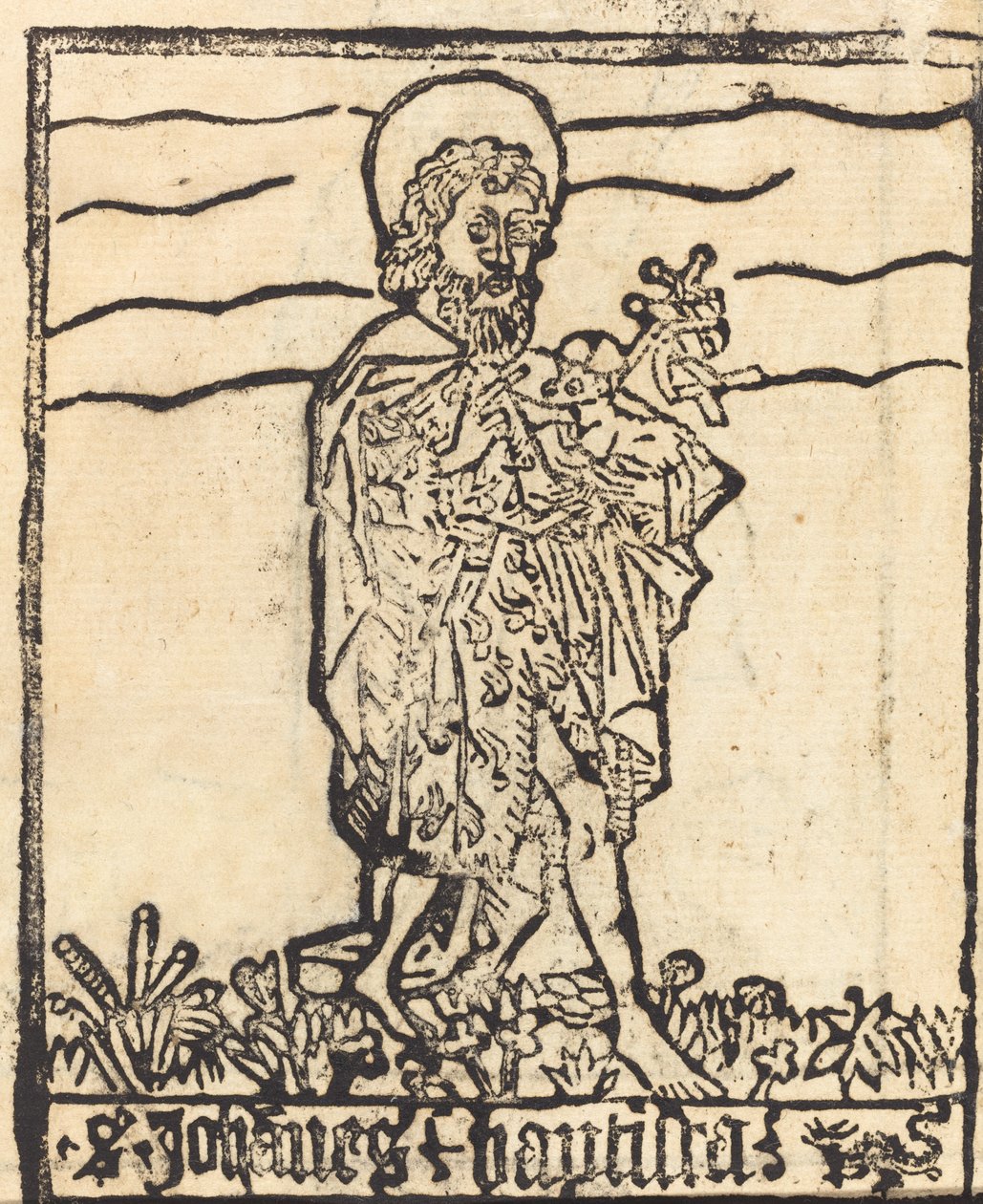 Heiliger Johannes der Täufer [recto] von German 15th Century