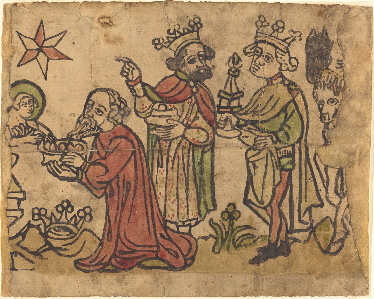 Die Anbetung der Könige von German 15th Century
