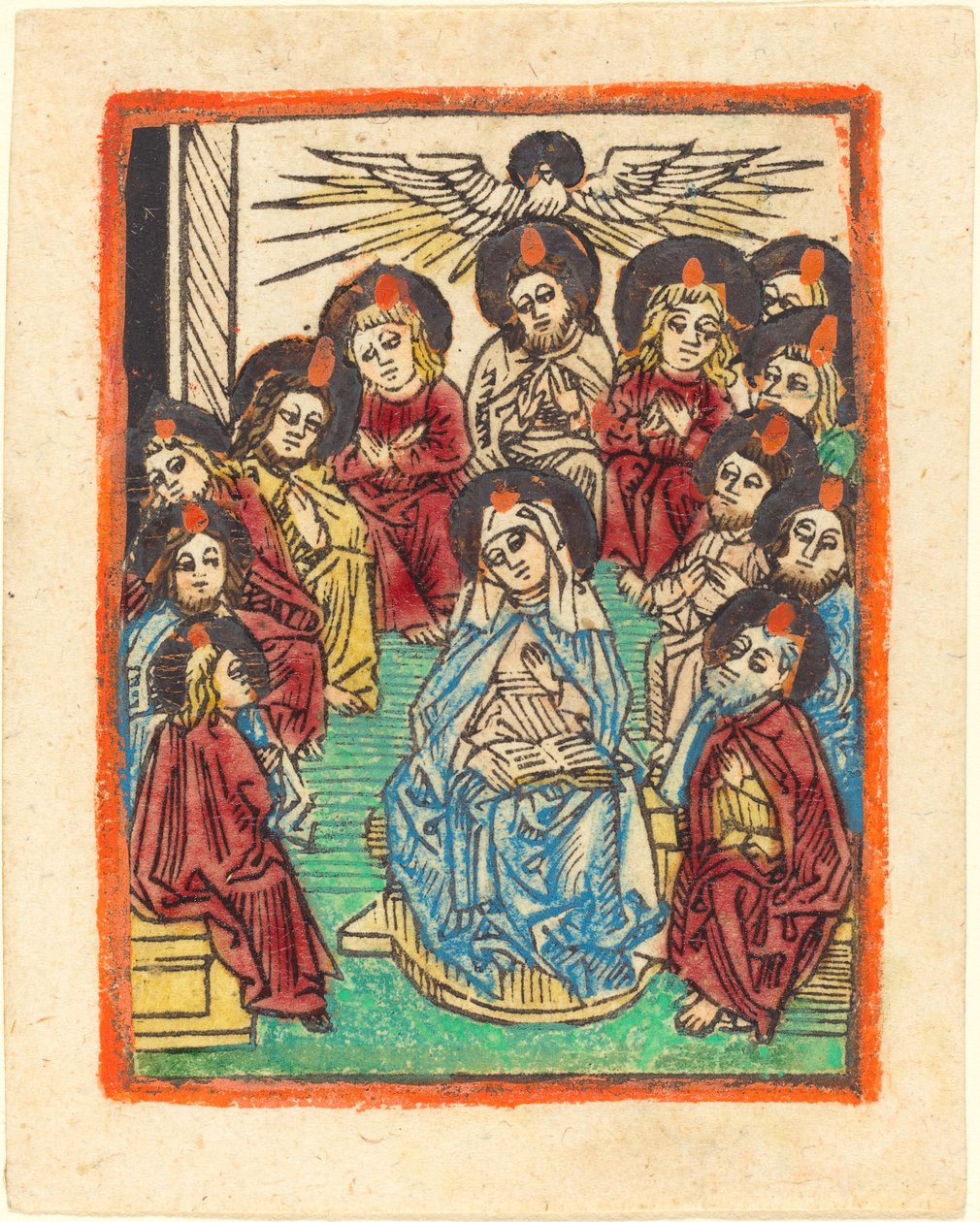 Die Herabkunft des Heiligen Geistes von German 15th Century