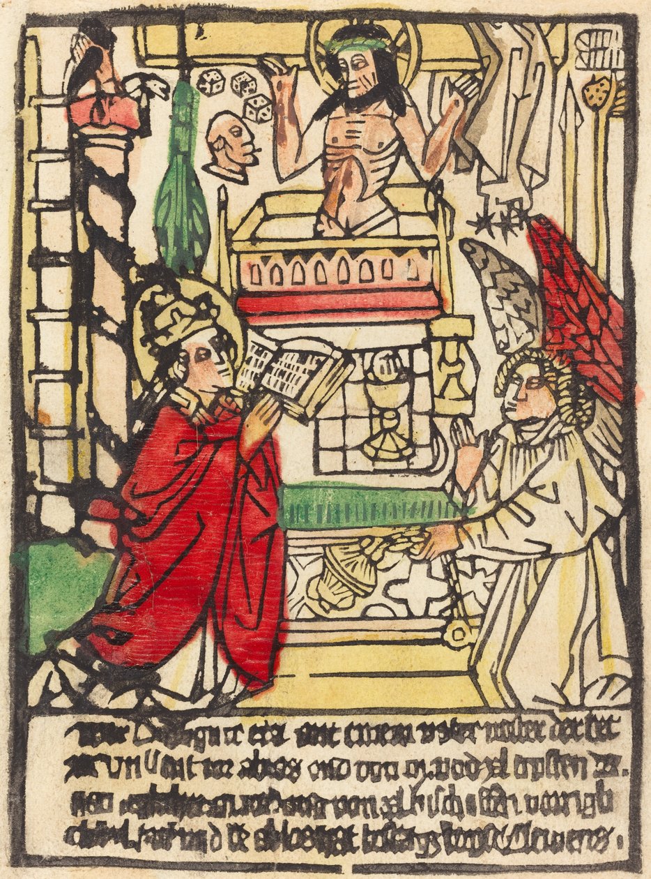 Die Messe des Heiligen Gregor von German 15th Century