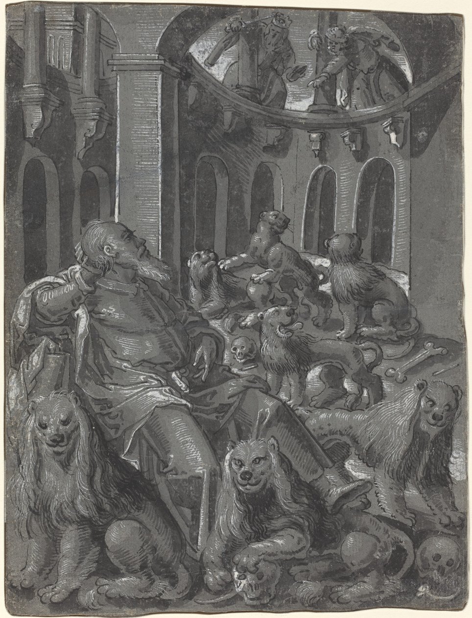 Daniel in der Löwengrube von German 16th Century
