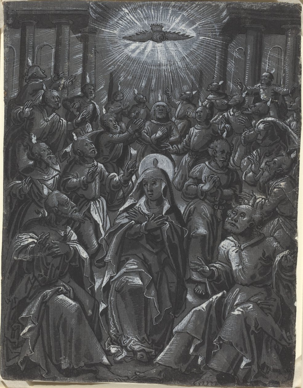 Pfingsten (recto) von German 16th Century