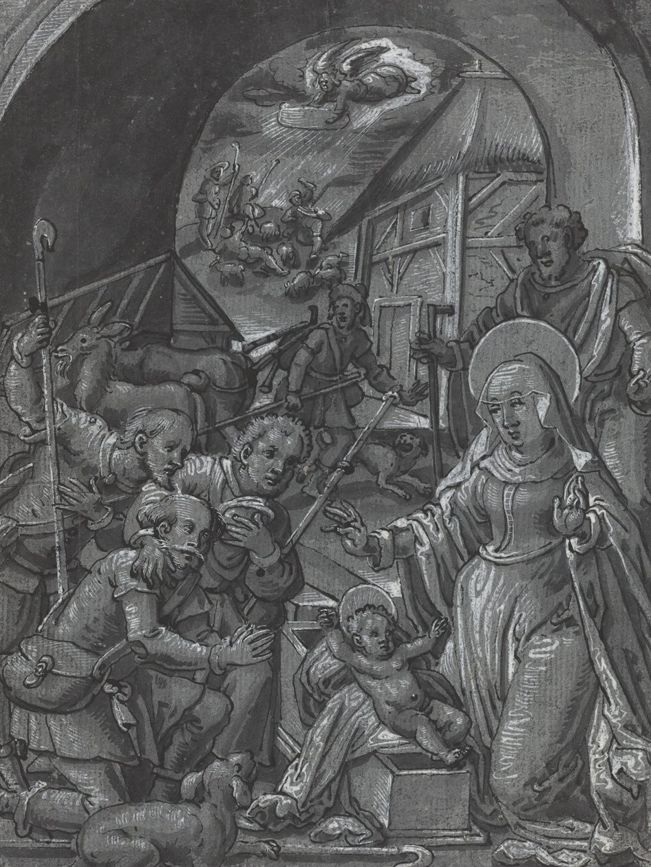 Die Geburt Christi [verso] von German 16th Century