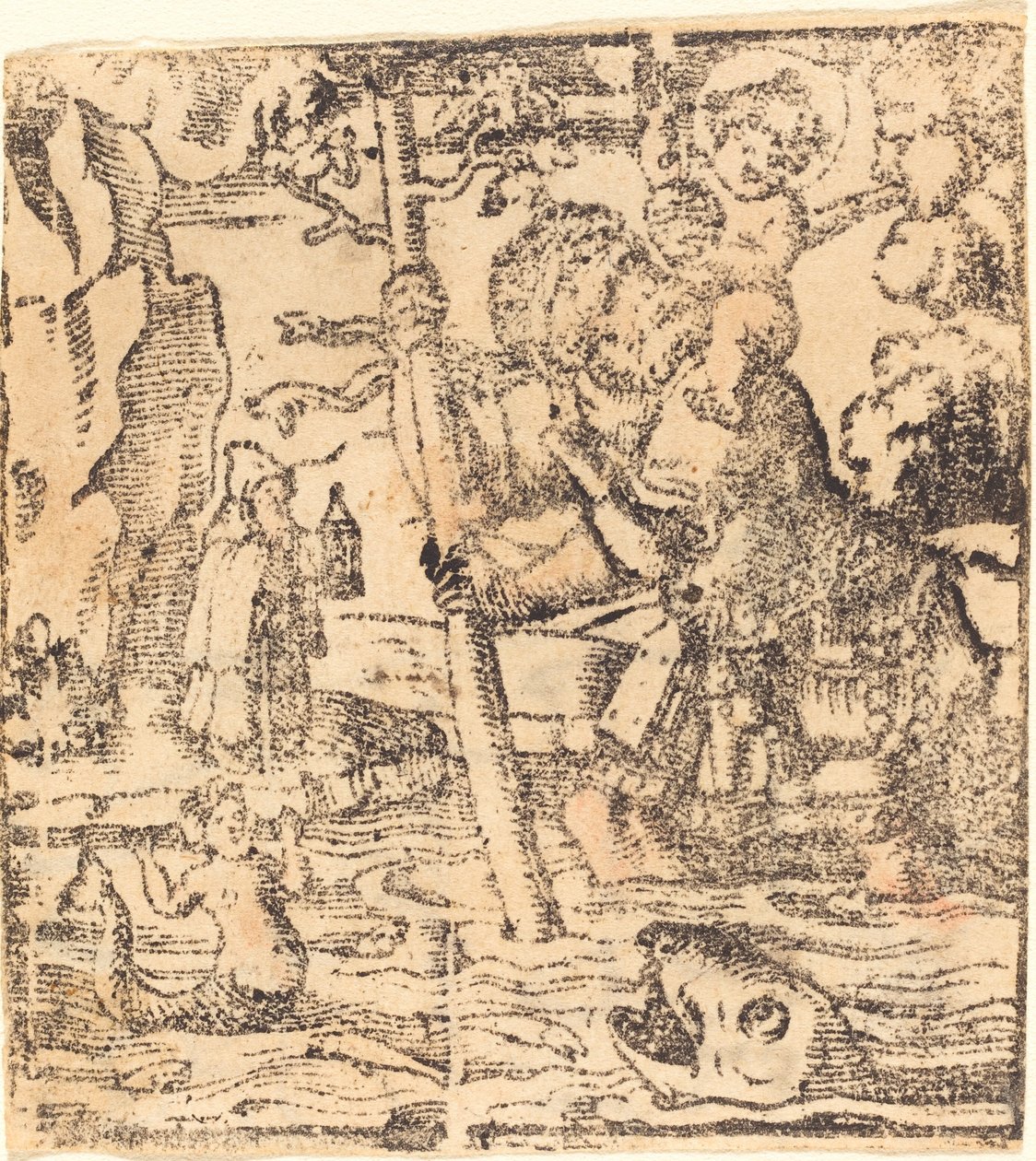 Heiliger Christophorus von German 16th or 19th Century