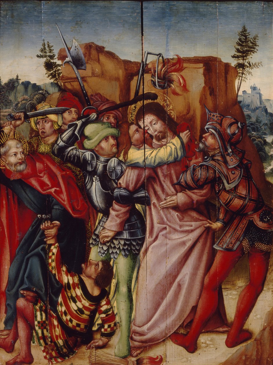 Der Judaskuss, frühes 16. Jahrhundert von German Master