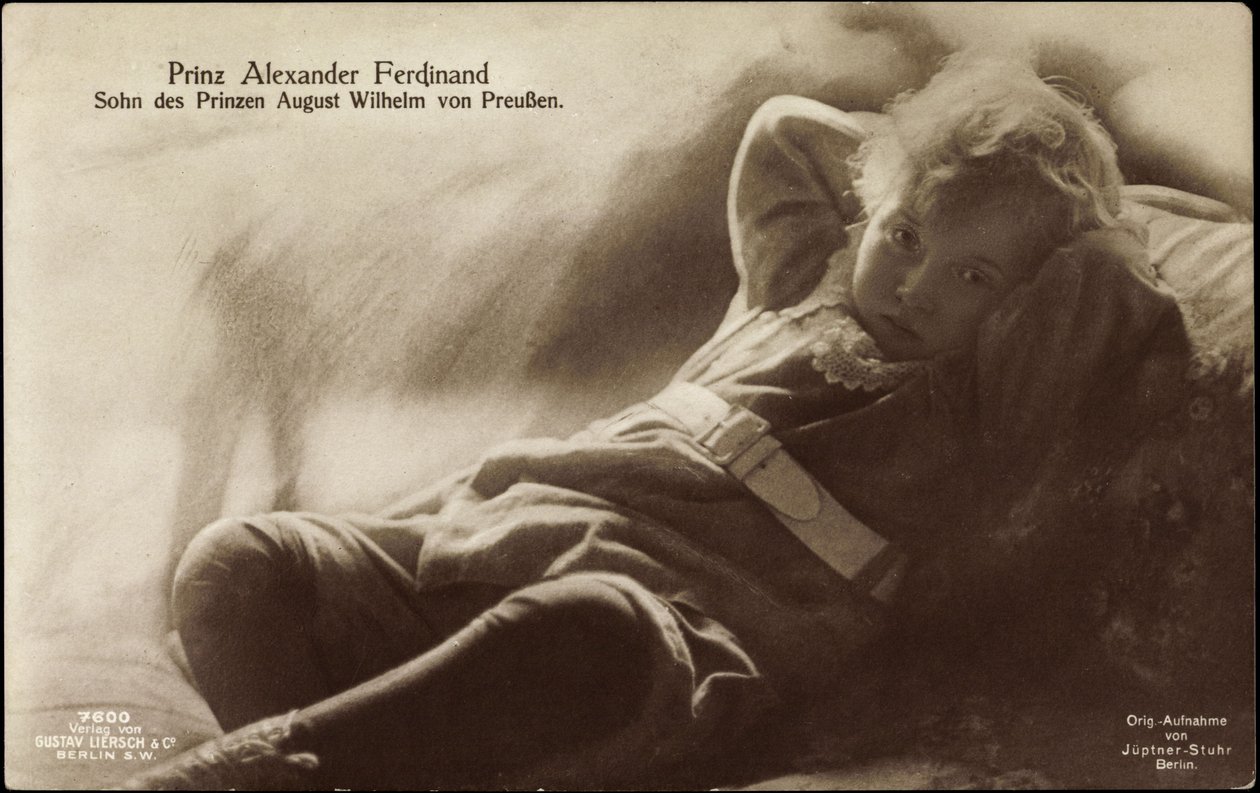 Prinz Alexander Ferdinand, Sohn von August Wilhelm von German Photographer