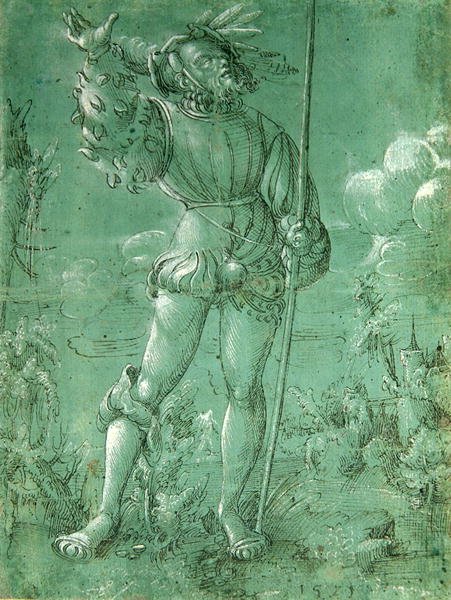 Ein Landsknecht von German School