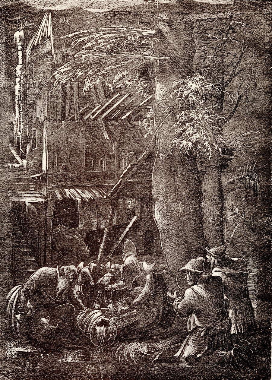 Anbetung der Hirten von German School