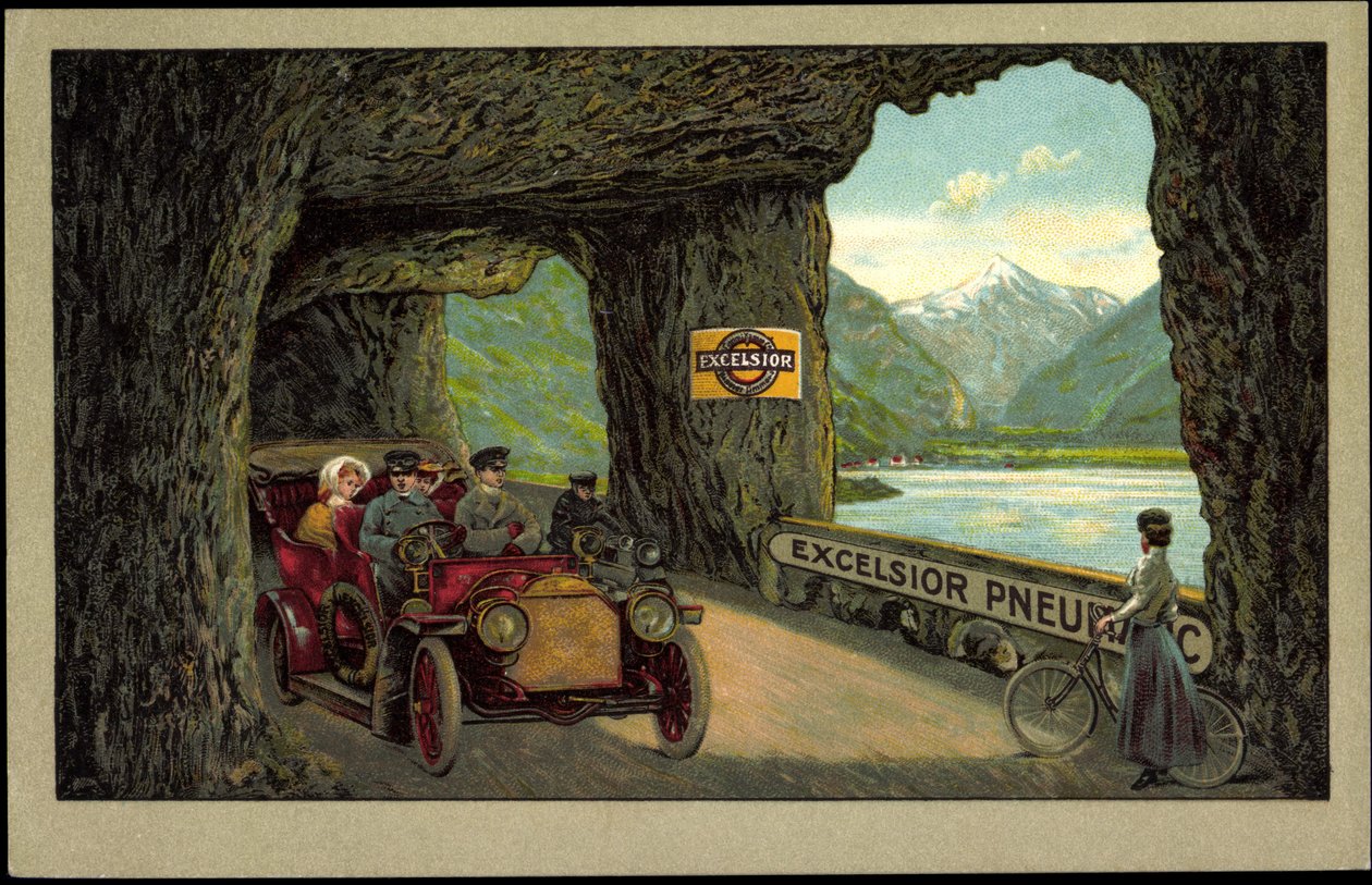 Automobil im Tunnel, Excelsior Pneumatics von German School