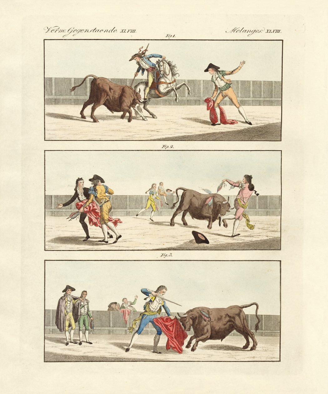 Stierkämpfe der Spanier von German School