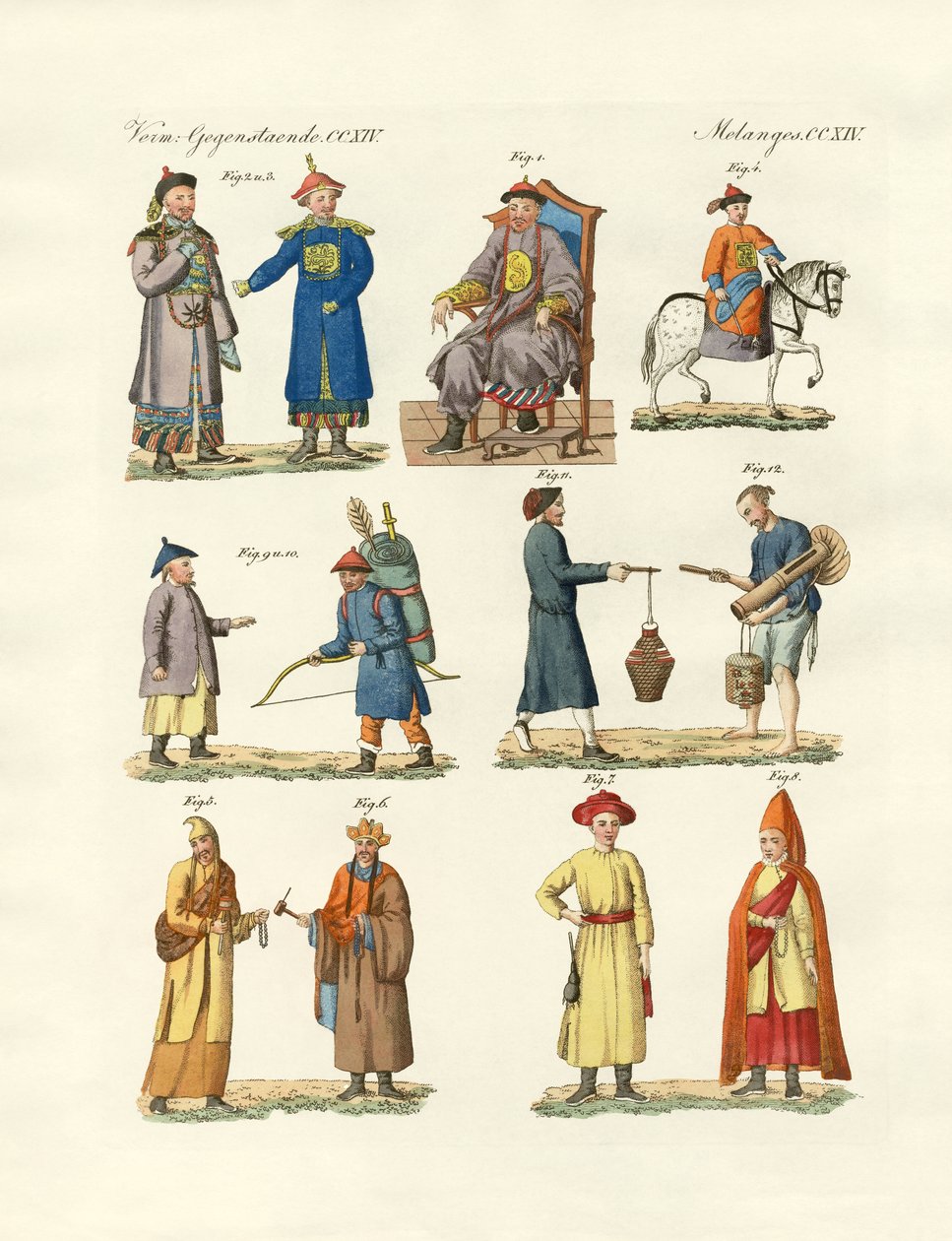 Chinesische Kleider von German School