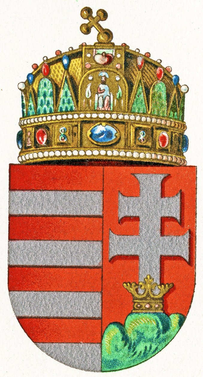Wappen von Ungarn, ca. 1898 von German School