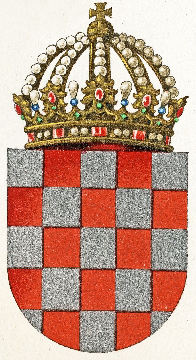 Wappen von Kroatien, ca. 1898 von German School
