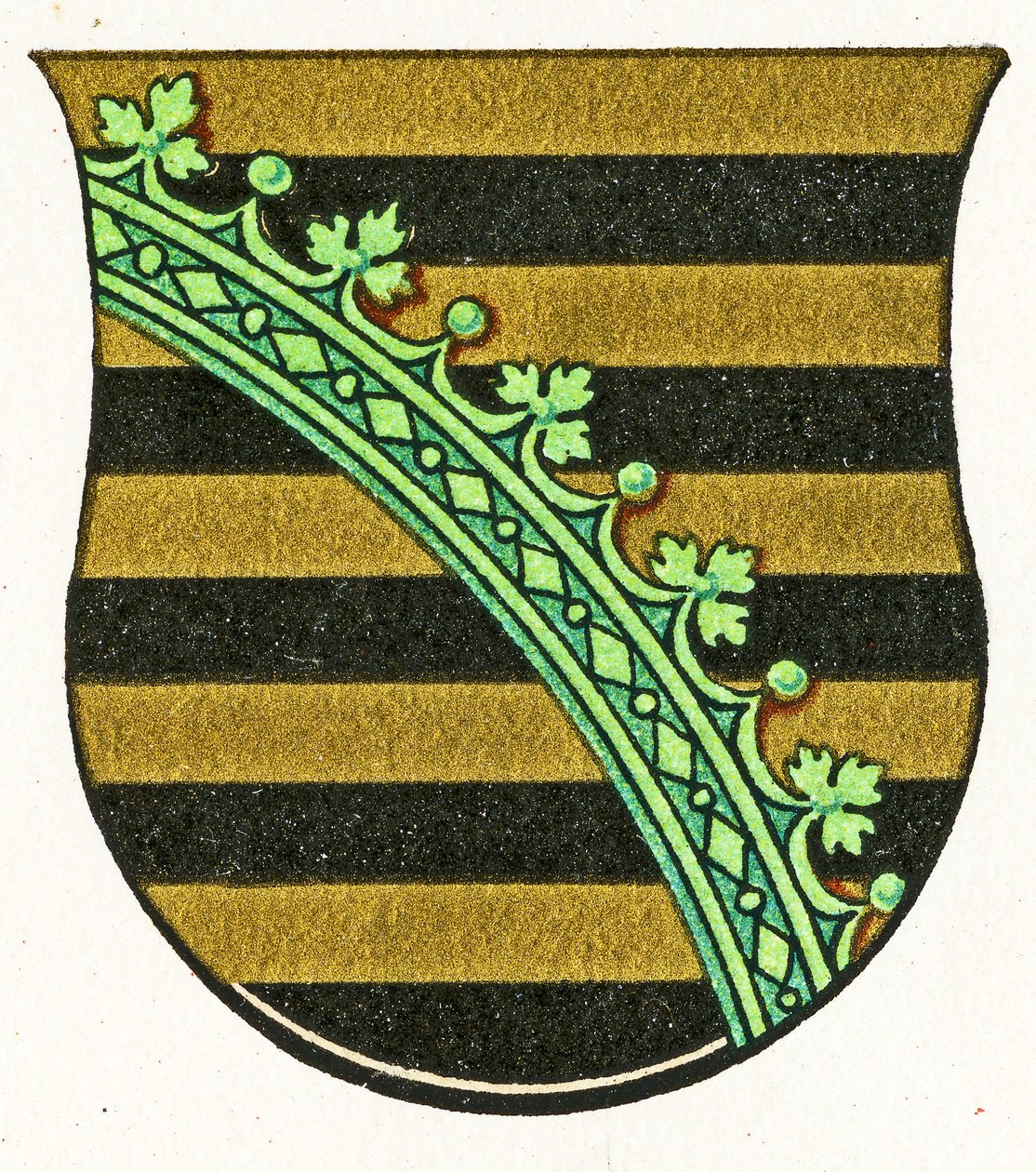 Wappen von Sachsen, ca. 1898 von German School