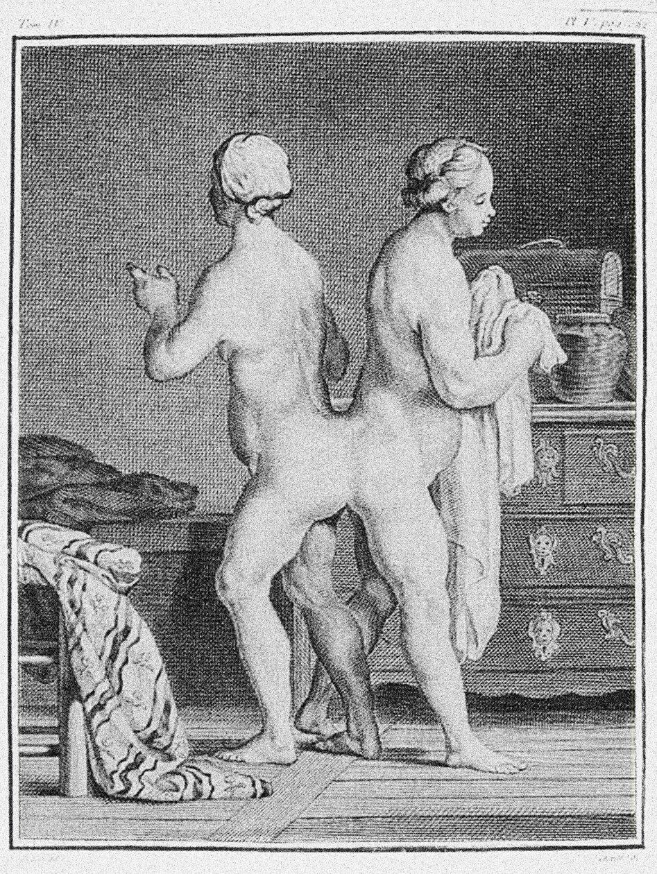 Siamesische Zwillinge, um 1777 (Gravur) von German School