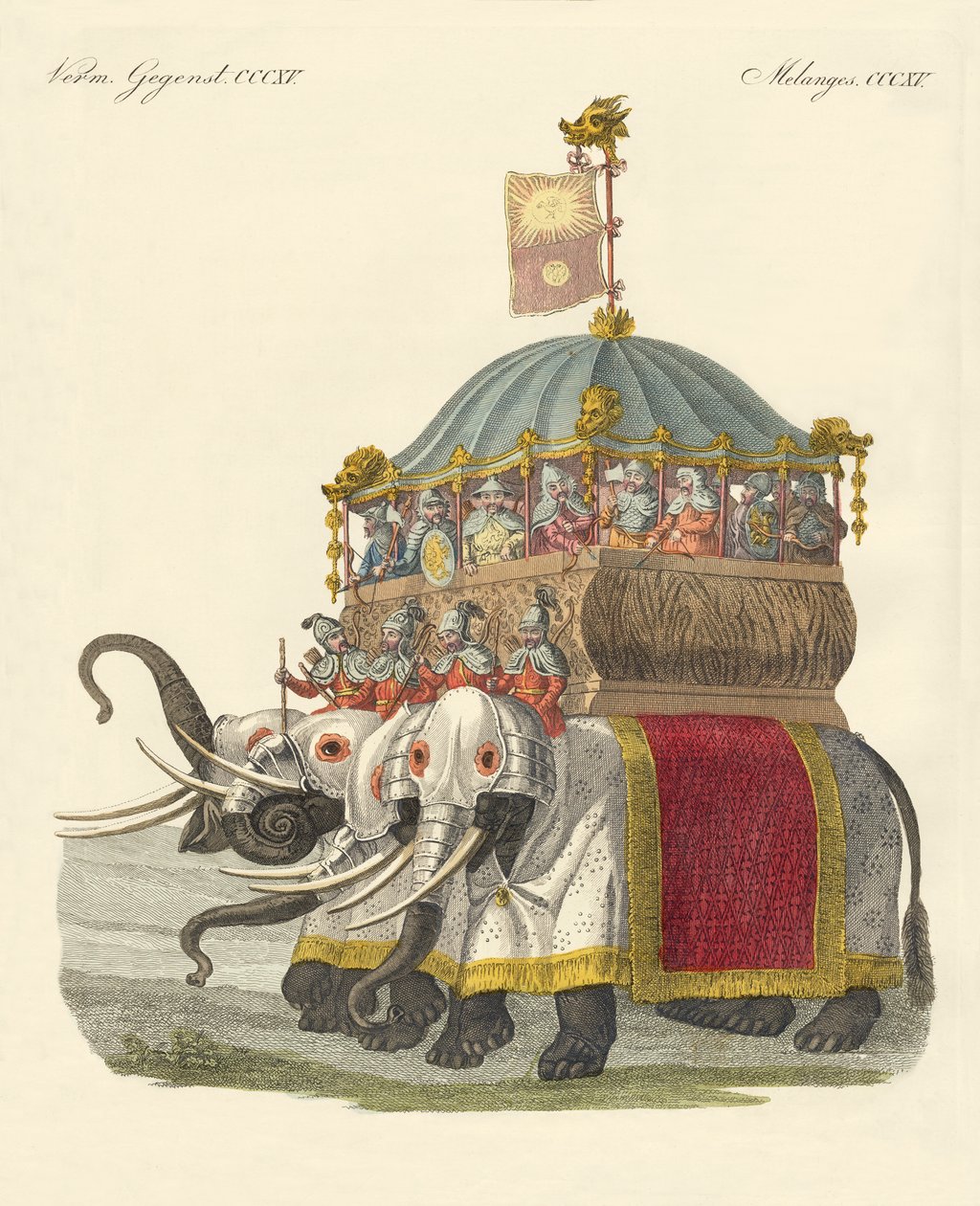 Elefantenschloss des Großen Khan Kublai von German School